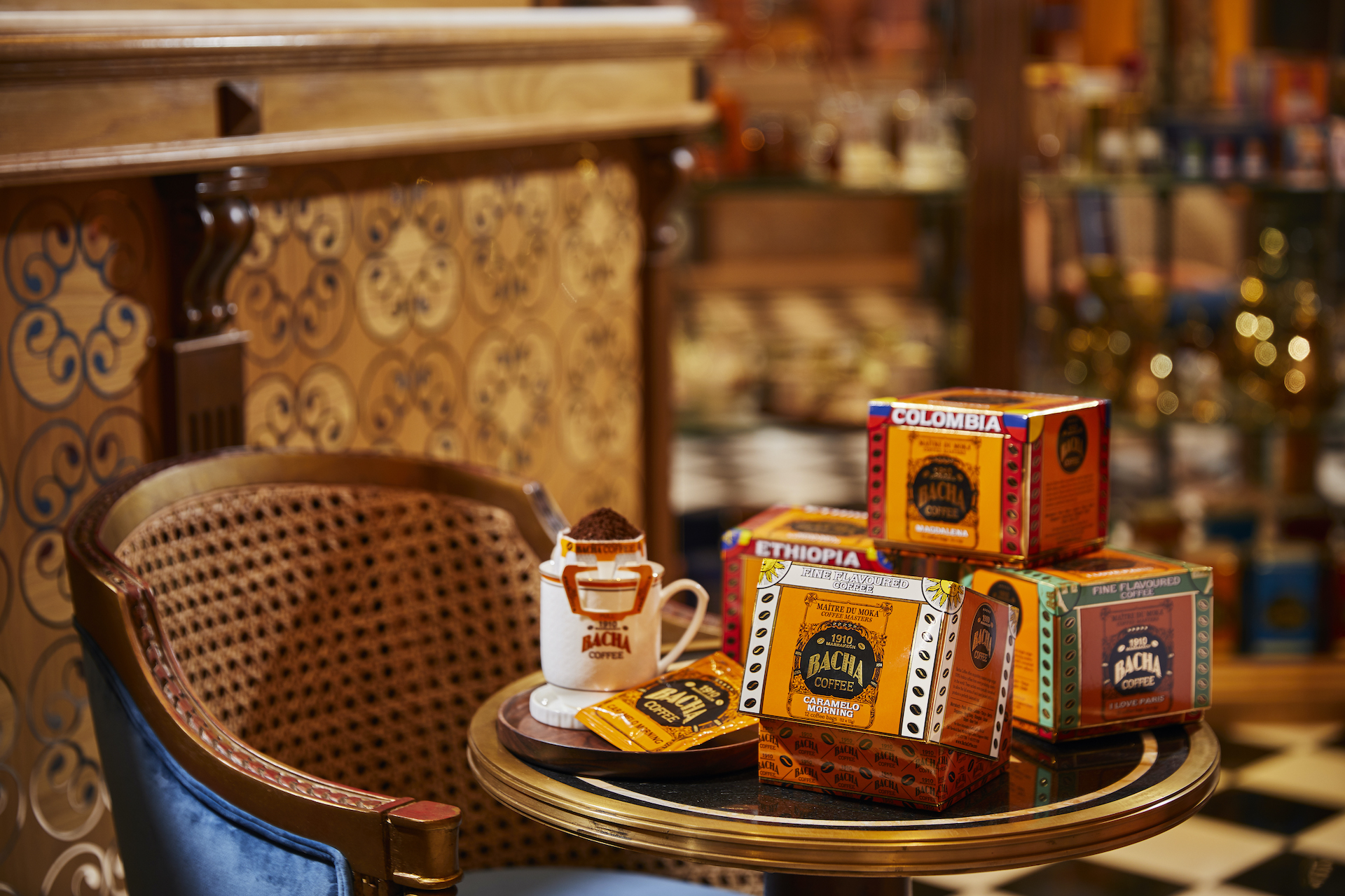 Bacha Coffee - Products - Bacha Heritage Coffee Cup and Saucer - Caramelo Morning Coffee Bag Gif.jpg