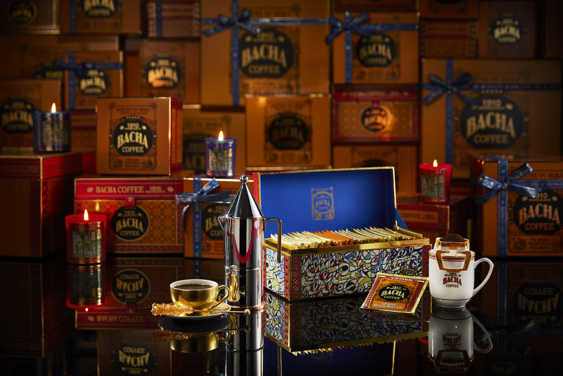 Bacha Coffee - Coffee Journey Gift Box & Alessi La Conica espresso pot.jpg